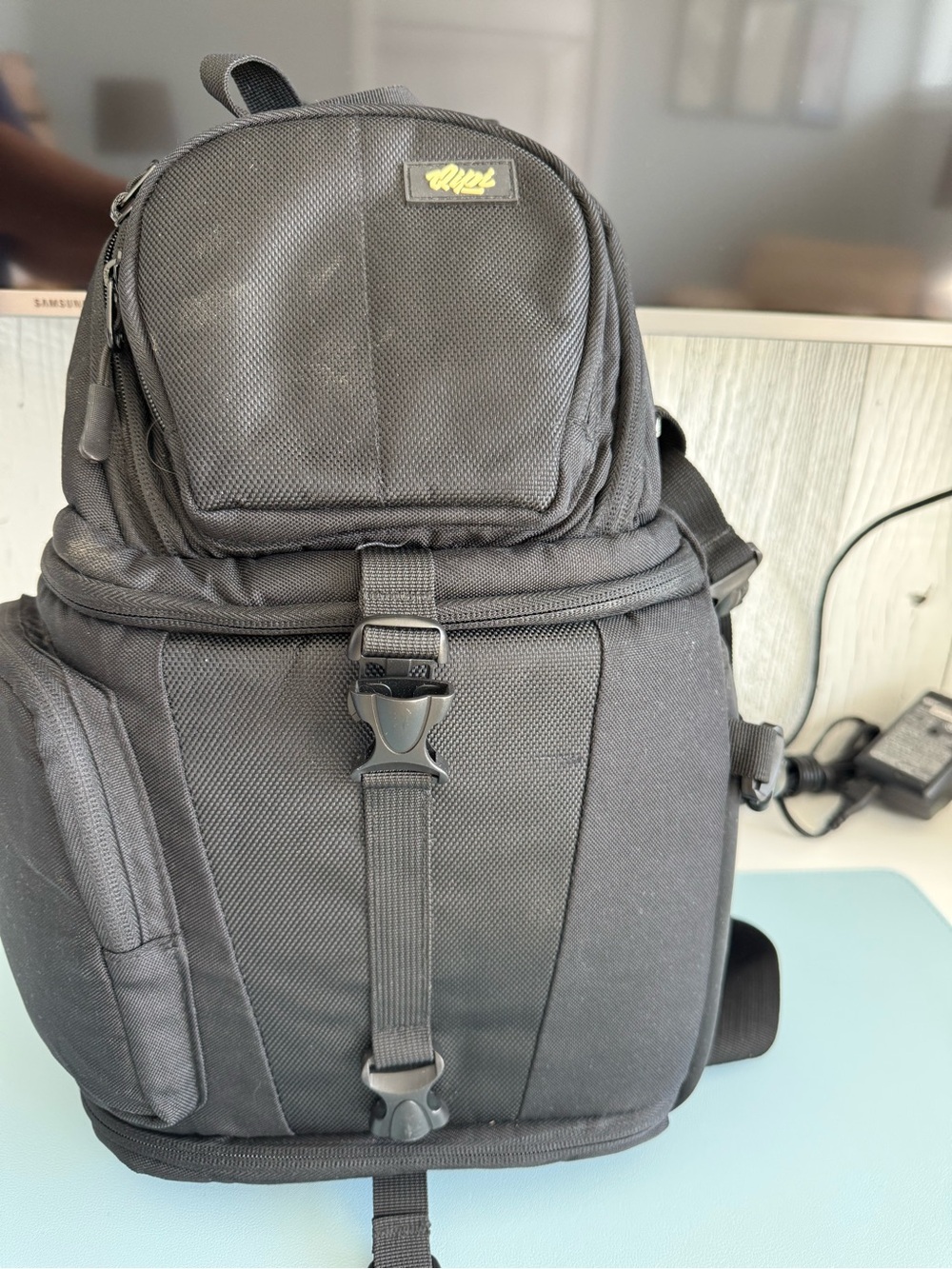 Unbranded Black Camera Sling Backpack with Secure Buckle